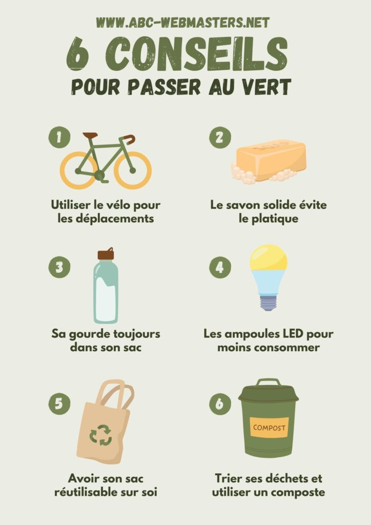 conseils pour passer au vert et réduire ses déchets
